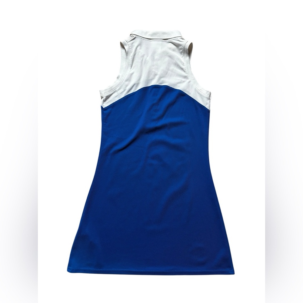 Lacoste Blue and White Sleeveless Polo Dress - Picture 2 of 8